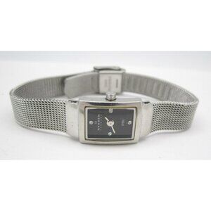 Women Skagen Steel Quartz WR Analog 14mm Tank Watch (H828) "New Battery"